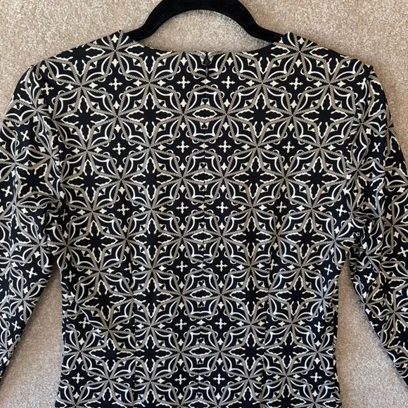 J McLaughlin Catalina Cloth Dress Size XS Geometric Sheath‎ Modest Business - Picture 5 of 7